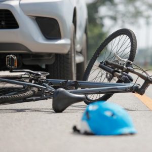 bicycle accident on road damages