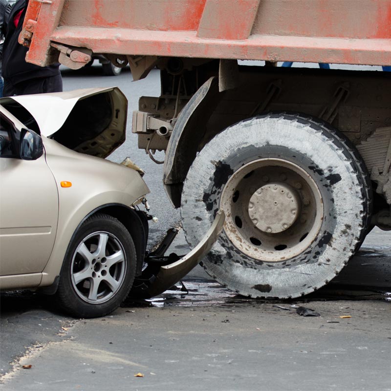 truck and car accident - ridesharing accident lawyer